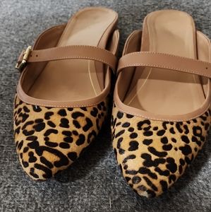 Vionic Esme Leopard Print Mules Slip-on Shoes Size 11 Womens